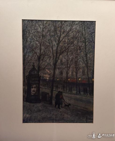 巴黎街景 炭筆、粉彩 註:陳景容老師經常坐在巴黎街頭寫生。 20251130Paris-003