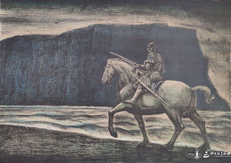 海邊的騎士 石版畫 20251130Paris-007