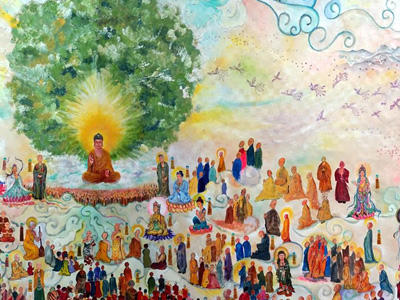 台北館/藝術與修行交融　51素人共繪極樂長卷