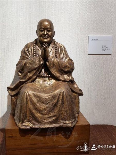 圖說:藝術家許強照作品星雲大師。 人間社記者唐淑嫻攝 20260622pingtung-001