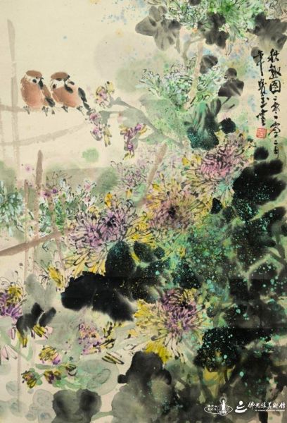 方宝玉 - 秋趣图 - 46 cm x 68.5 cm - 2010年(卷轴) 20260713-Dong-Zen-004