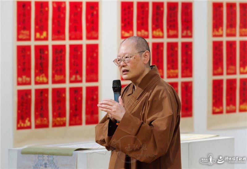 NPO法人國際BLIA理事長滿潤法師致詞。 人間社記者楊威攝 20260810-002